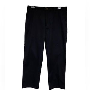 Men’s St. John’s Bay Dark Blue Worry Free Flat Front Chinos EUC